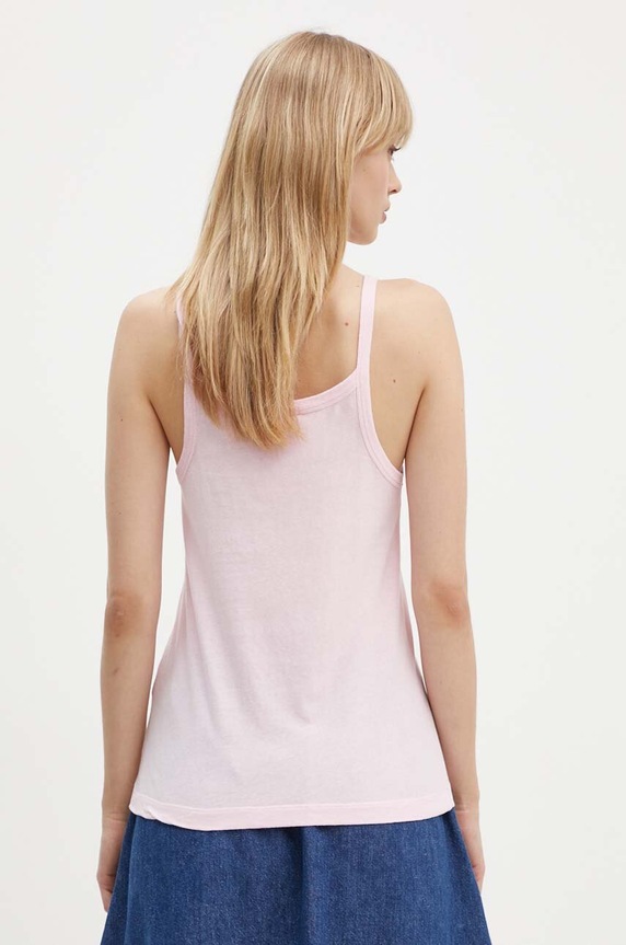 Odzież American Vintage top bawełniany GAMI01BH24 różowy