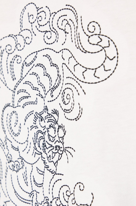 Kenzo t-shirt bawełniany Gots Star Tiger Emb Loose FE62TS1354SG.02