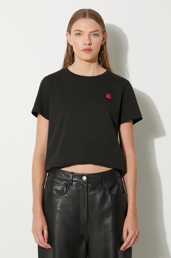 Kenzo cotton t-shirt Gots Boke Crest Classic Tee cotton black FE62TS1414SO.99J