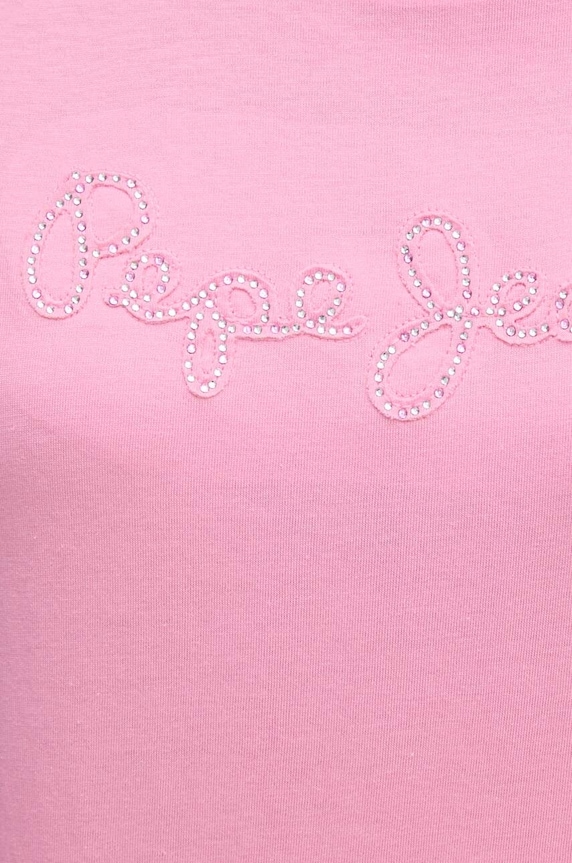 Pepe Jeans pamut póló ESPE PL505896 rózsaszín
