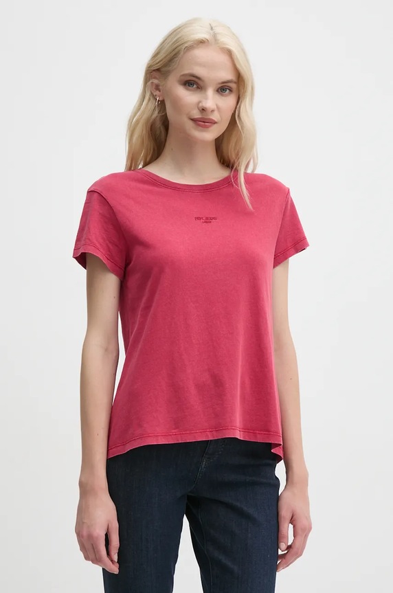 Tričko Pepe Jeans FELICE jednofarebný ružová PL505952