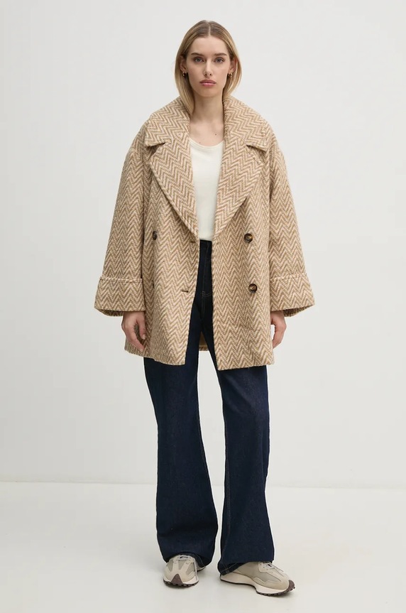 Tričko Pepe Jeans FABIANA PL505953 béžová AW24