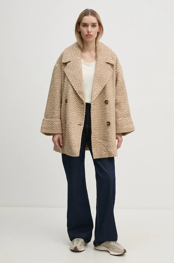 Tričko Pepe Jeans FABIANA PL505953 béžová AW24