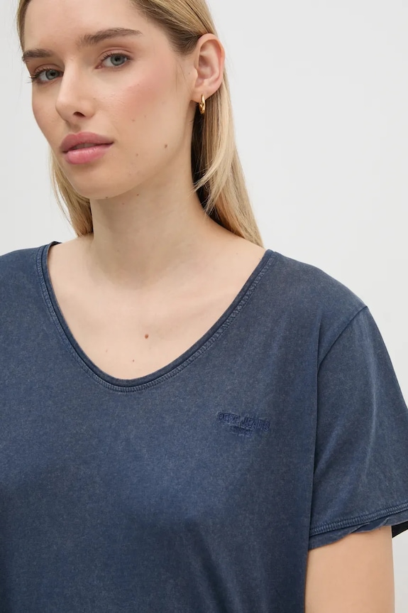 Pepe Jeans tricou FABIANA bleumarin PL505953