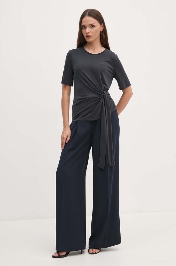 Sisley t-shirt 350XL106A czarny AW24