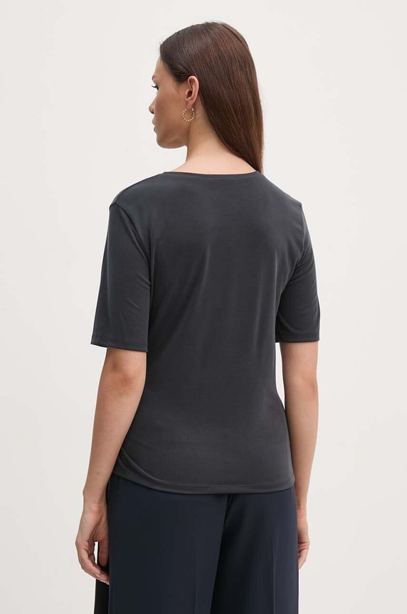 Odzież Sisley t-shirt 350XL106A czarny