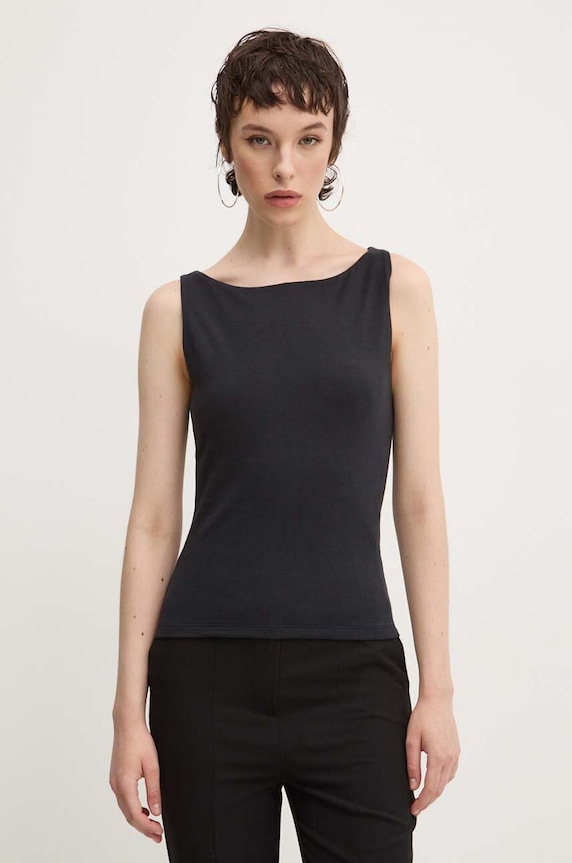 Abercrombie & Fitch top elasztánnal fekete KI139.4559.900