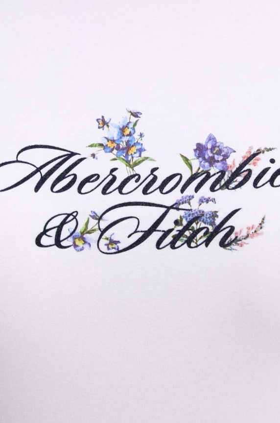Μπλουζάκι Abercrombie & Fitch KI157.4308.100 λευκό
