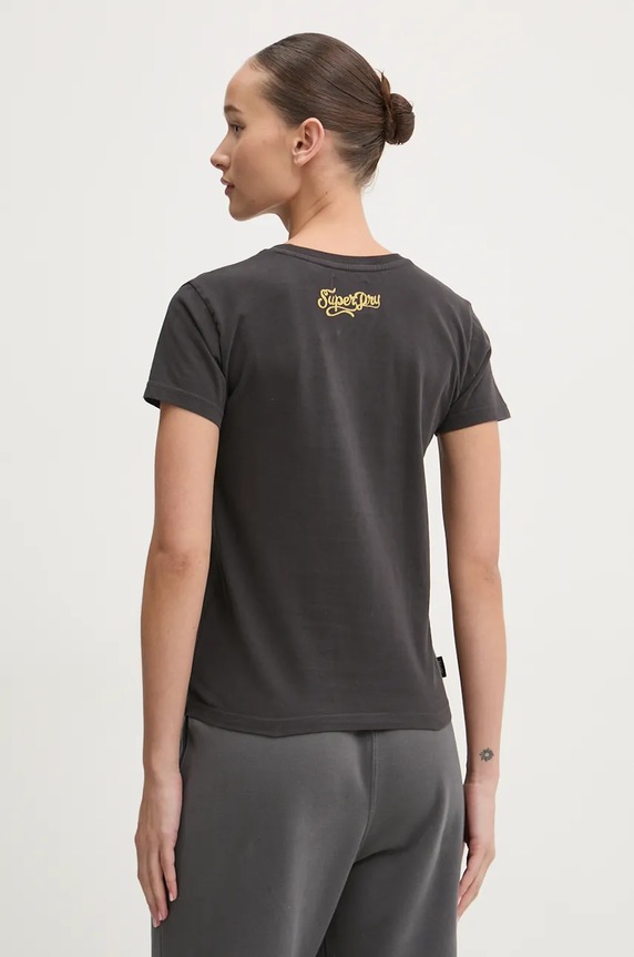 Oblečení Bavlněné tričko Superdry W1011573A.AWF šedá