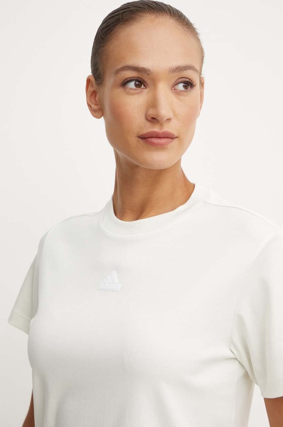 adidas t-shirt in cotone Brand Love beige IX3763