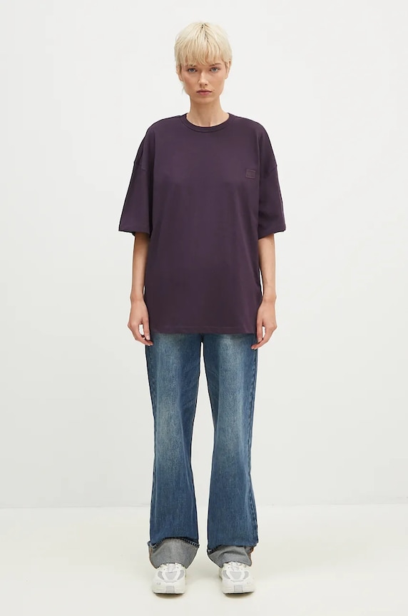 Maglietta Alpha Industries in cotone Essentials RL 146061 violetto