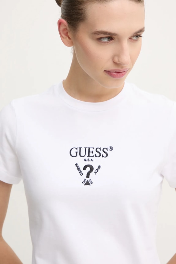 Tričko Guess COLETTE bílá V4YI21.KCDH1