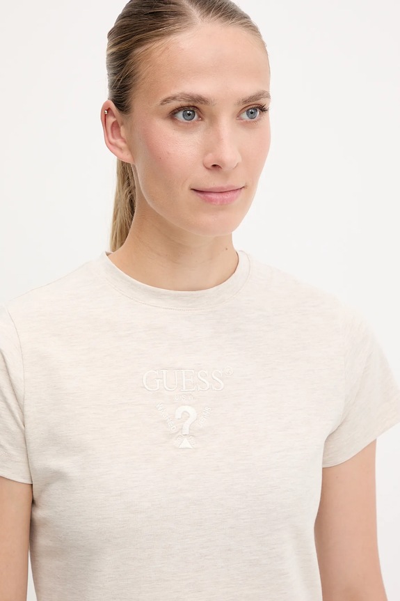 Tričko Guess COLETTE béžová V4YI21.KCDH1
