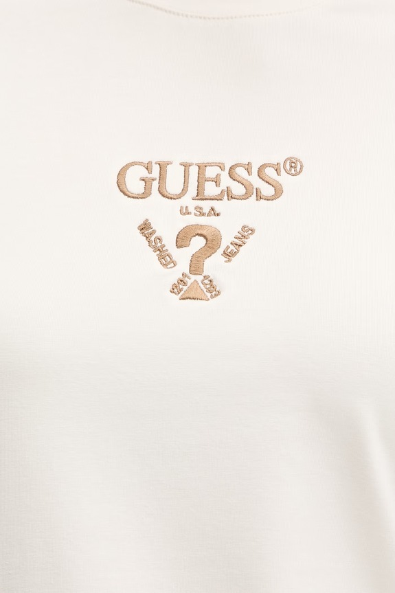 Μπλουζάκι Guess COLETTE V4YI21.KCDH1 μπεζ