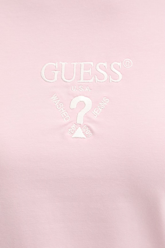 Μπλουζάκι Guess COLETTE V4YI21.KCDH1 ροζ