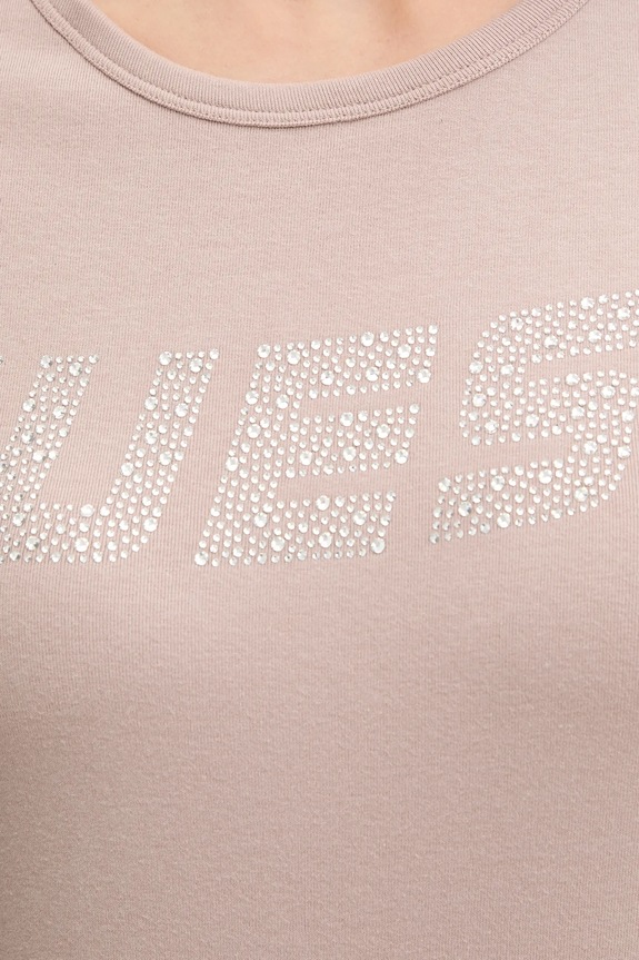 Μπλουζάκι Guess KIARA V4BI16.KCIV1 μπεζ