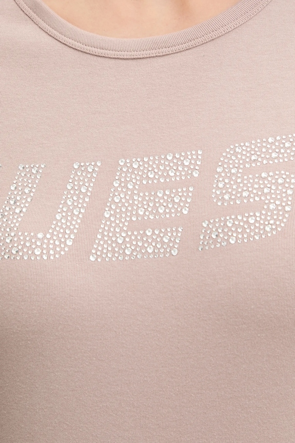 Μπλουζάκι Guess KIARA V4BI16.KCIV1 μπεζ