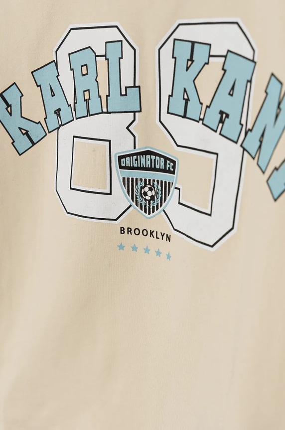 Abbigliamento Karl Kani t-shirt in cotone per bambini 61300019 beige