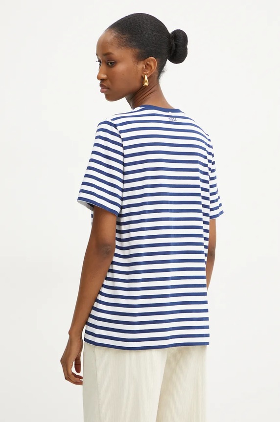 BOSS tricou din bumbac 50457258 albastru AW24