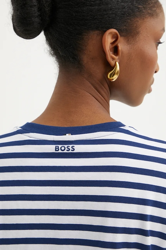 BOSS tricou din bumbac albastru 50457258