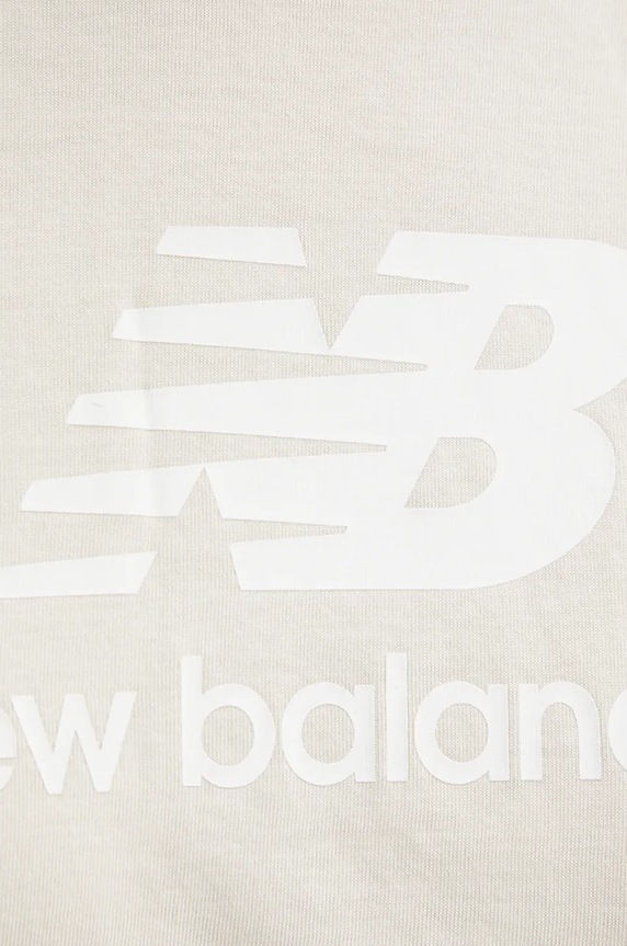New Balance t-shirt bawełniany WT41502LIN beżowy