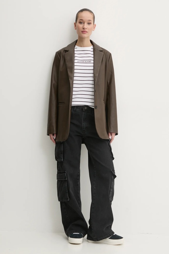 Majica kratkih rukava Guess Jeans W4BI53.KCIE1 bijela AW25