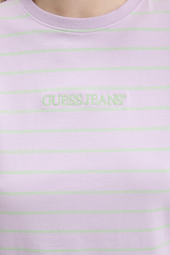 Majica kratkih rukava Guess Jeans W4BI53.KCIE1 ljubičasta