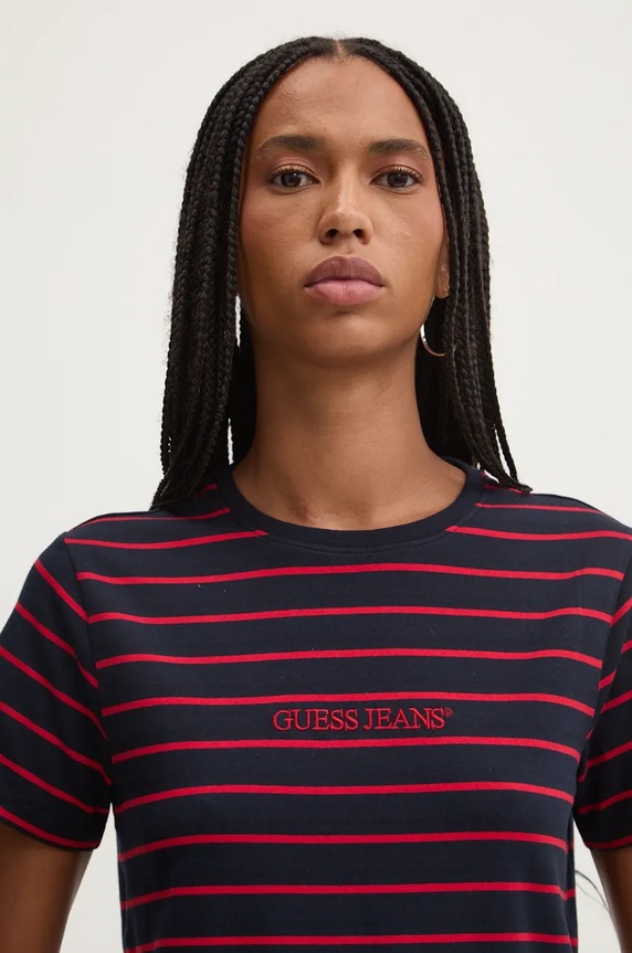 Guess Jeans t-shirt granatowy W4BI53.KCIE1