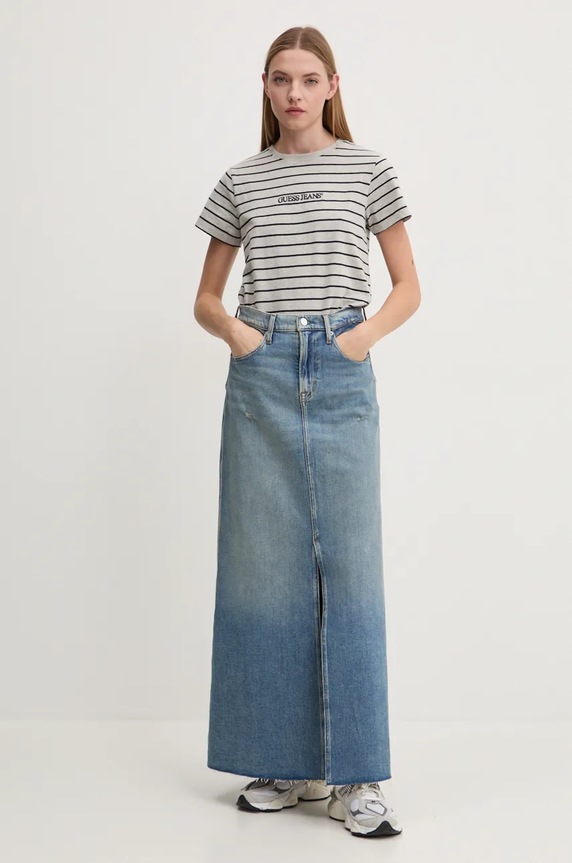 Tričko Guess Jeans W4BI53.KCIE1 sivá AW25