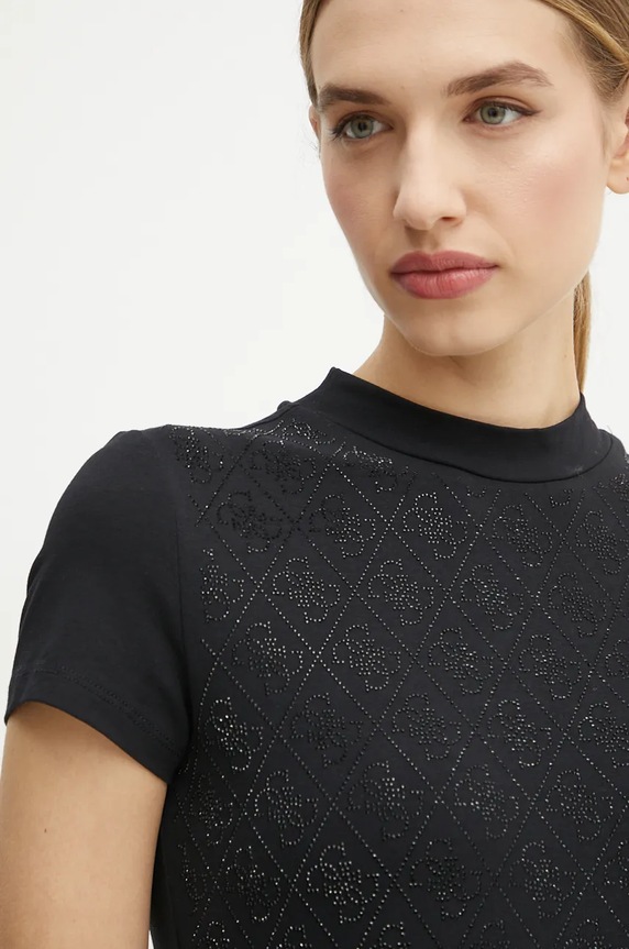 Guess tricou W4BI26.J1314 negru
