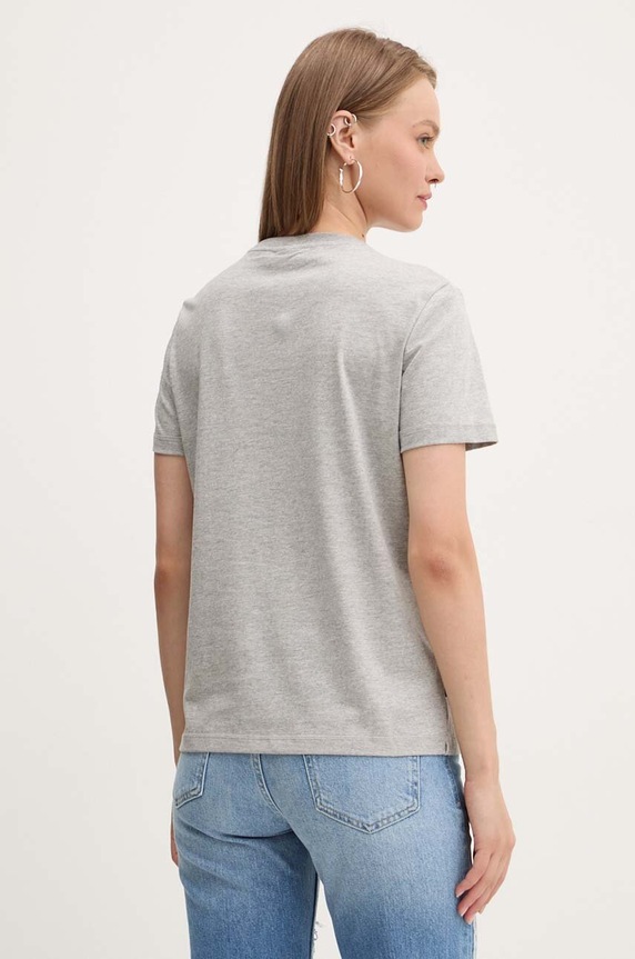 Îmbrăcăminte Desigual tricou din bumbac BRANDY 24WWTK24 gri