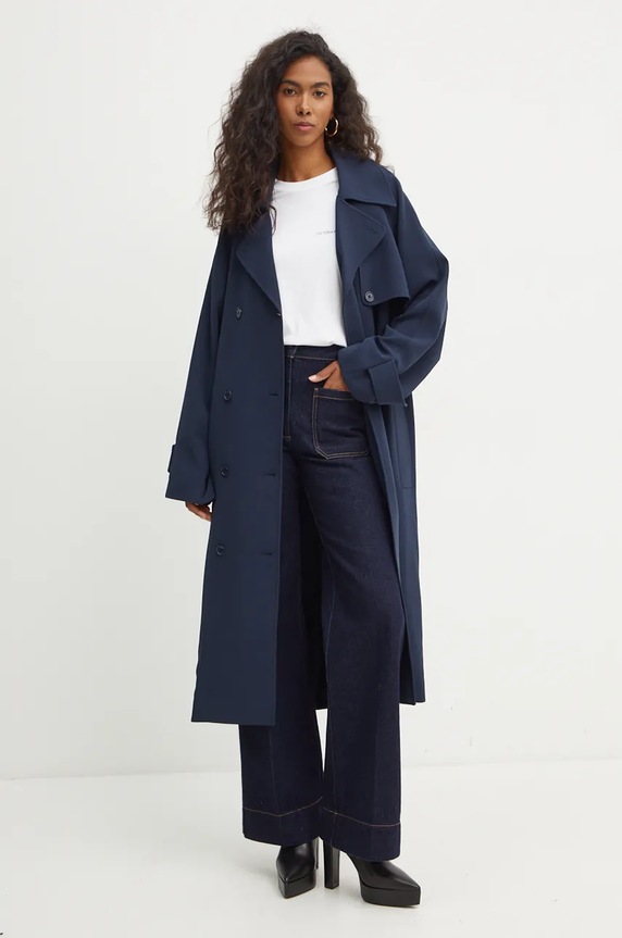 Bombažna kratka majica Victoria Beckham 1424JTS005890A bela AW24