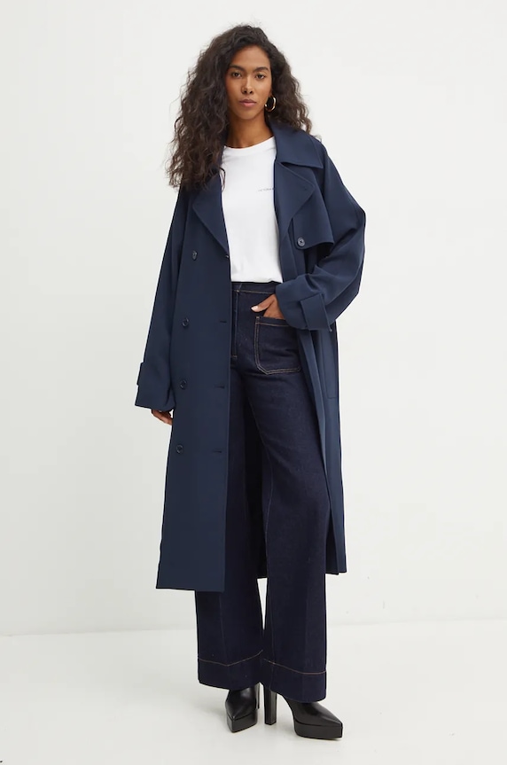 Bombažna kratka majica Victoria Beckham 1424JTS005890A bela AW24