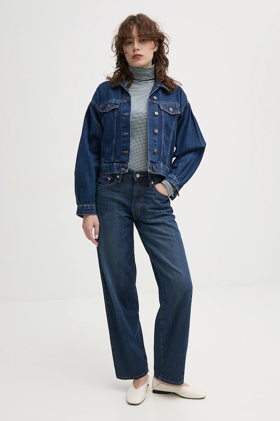 Tričko s dlhým rukávom Levi's A8769 modrá AW25