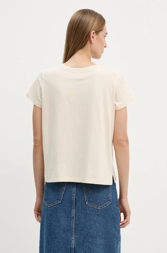 Ruházat Levi's pamut póló A8804 bézs