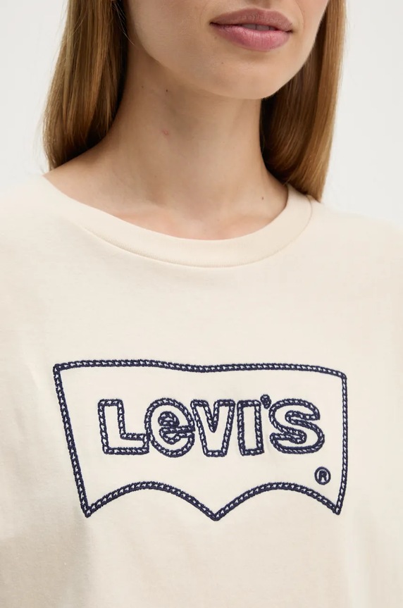 Levi's pamut póló A8804 bézs