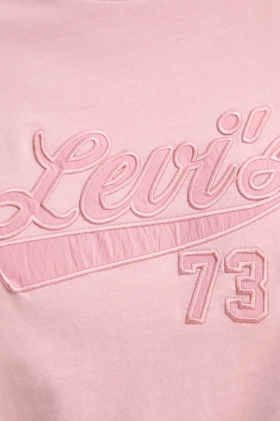 Levi's pamut póló A8804 rózsaszín