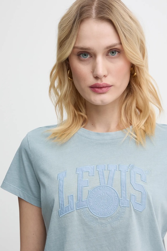 Levi's pamut póló kék A8804