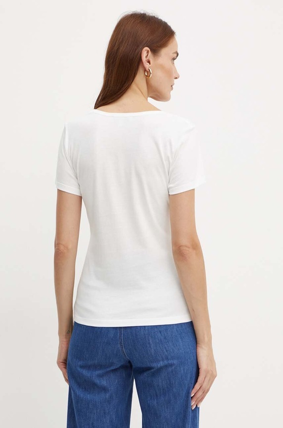 Odjeća Majica kratkih rukava Morgan DAMOUR DAMOUR bijela