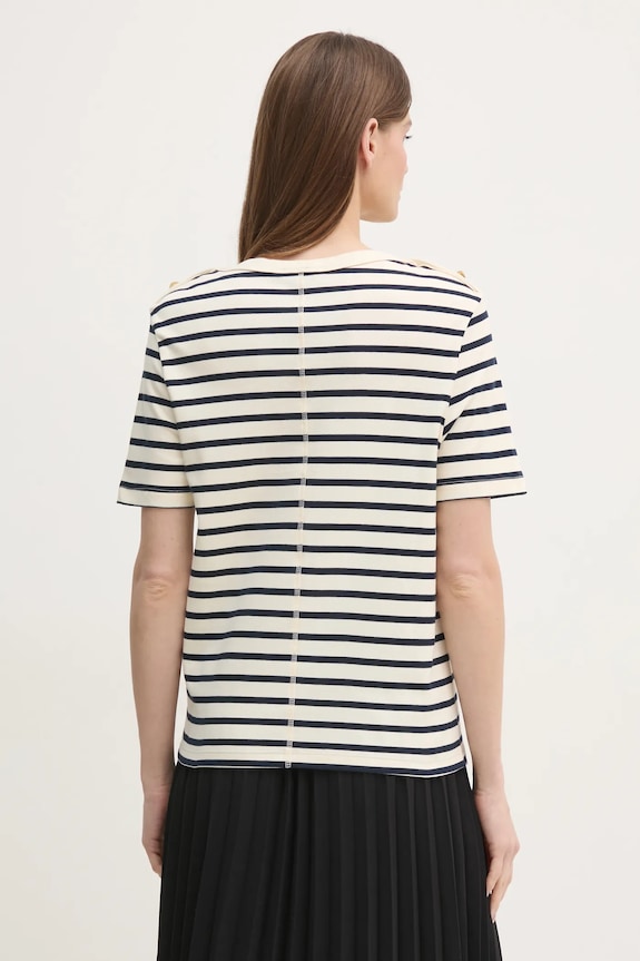 Odzież Tommy Hilfiger t-shirt bawełniany WW0WW42907 beżowy