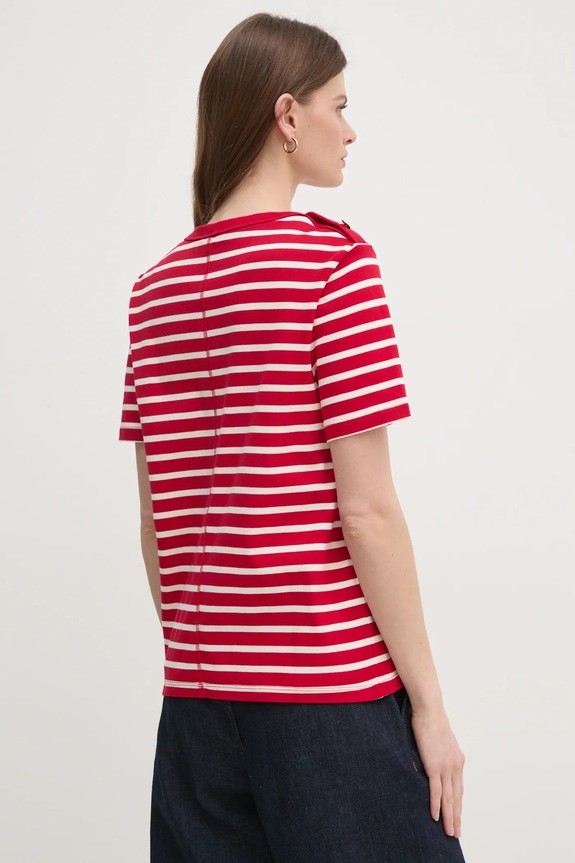 Odzież Tommy Hilfiger t-shirt bawełniany WW0WW42907 czerwony