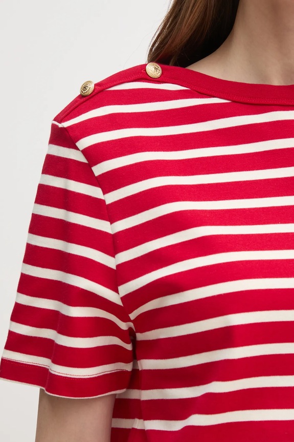 Tommy Hilfiger t-shirt bawełniany WW0WW42907 czerwony