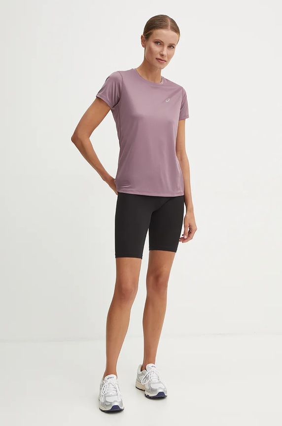 Asics t-shirt do biegania Core 2012C335.503 fioletowy AW24