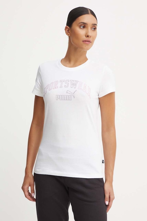 Puma tricou din bumbac bej 682986