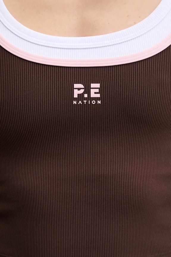 P.E Nation top Forward 243W134 brązowy