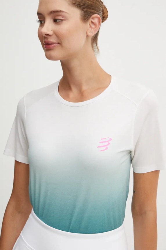 Bežecké tričko Compressport Performance zelená ATSW493