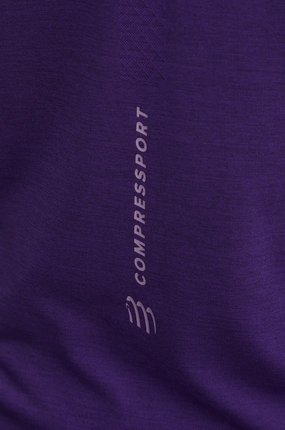 Bežecké tričko Compressport Performance fialová ATSW493