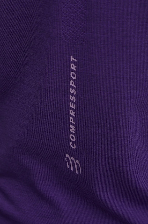 Bežecké tričko Compressport Performance fialová ATSW493