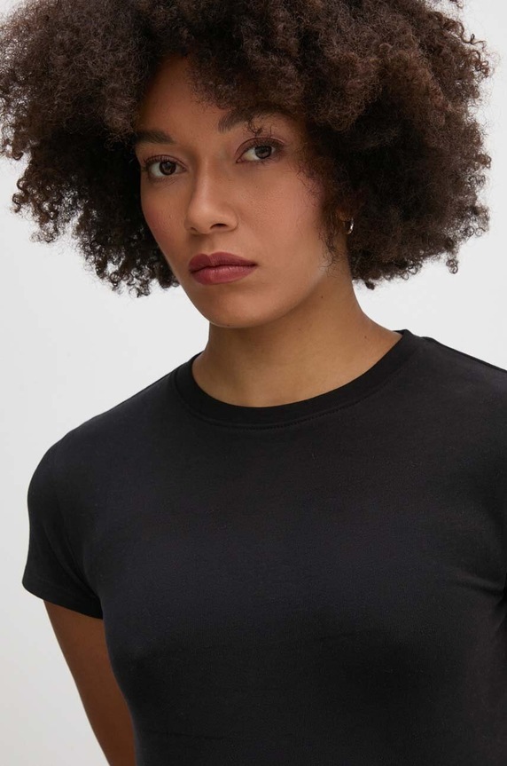 Bavlnené tričko Calvin Klein Jeans čierna J20J224654