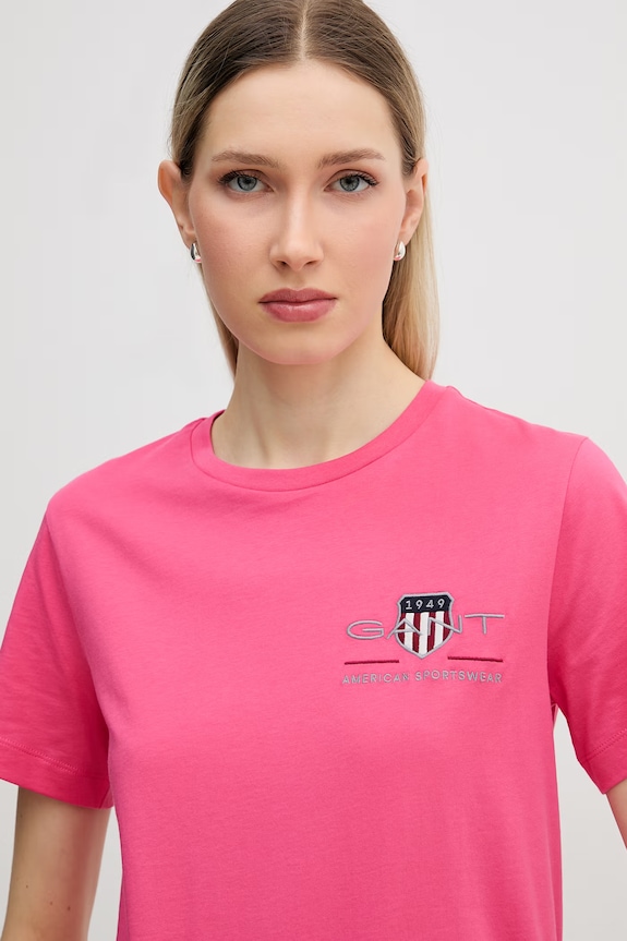 Gant tricou din bumbac roz 4200277